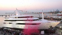Yacht Tacanuyaso M S at launch - Image by CRN
