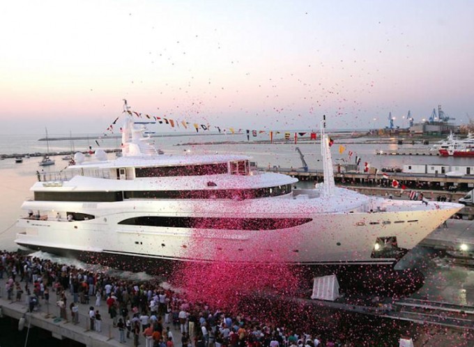 Yacht Tacanuyaso M S at launch - Image by CRN