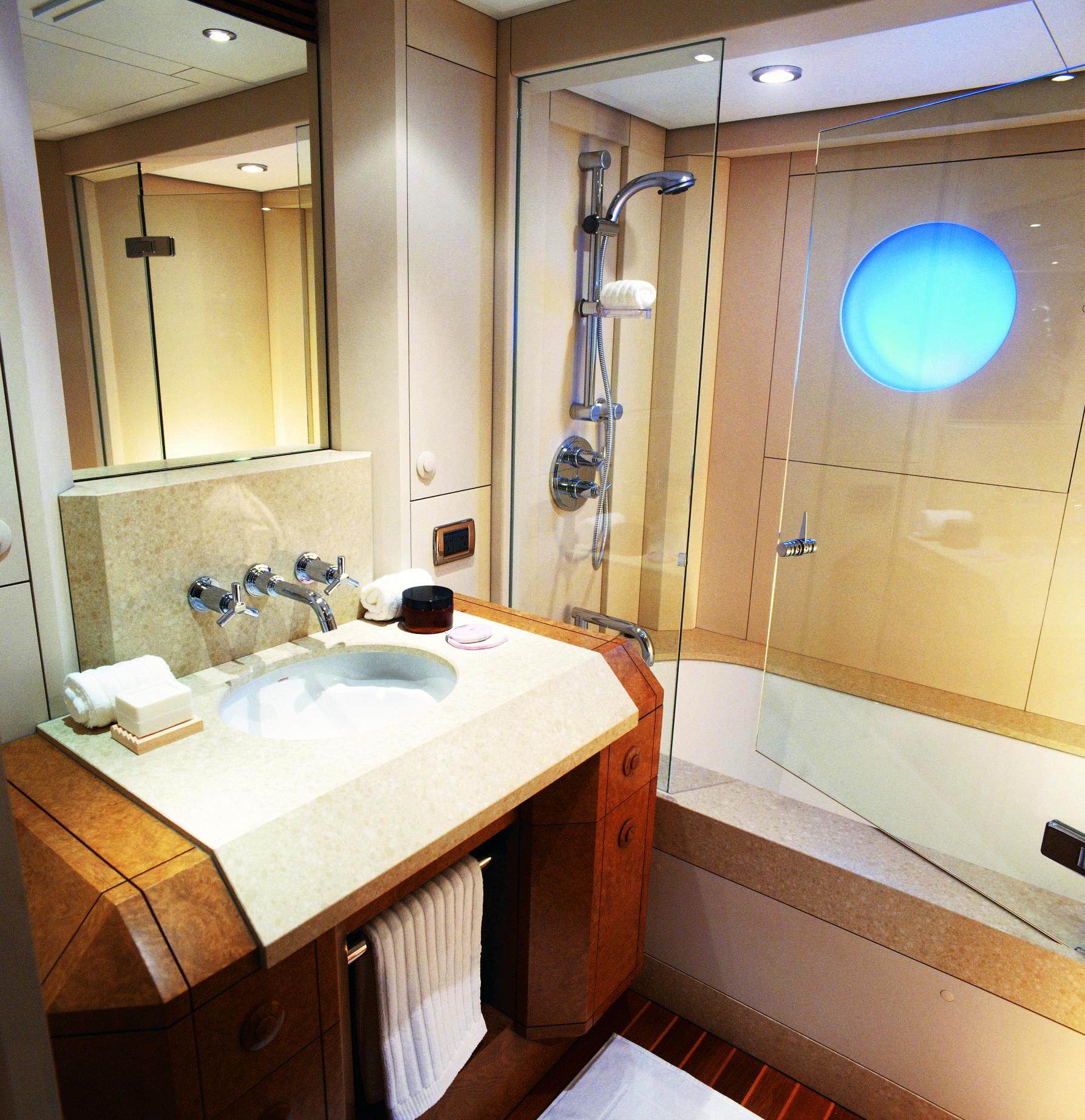 Bathroom Image Gallery BENITA BLUE Bathroom Motor Yacht HIGH