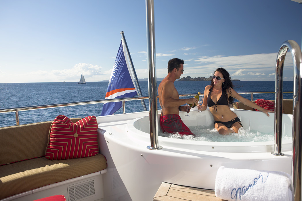 Luxury Yacht Charter NAMOH - Jacuzzi Pool - Savio Interiors ...