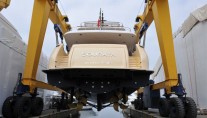Souraya-superyacht-at-her-launch-rear-view