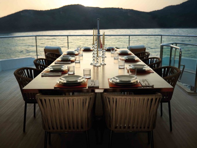 Yacht IMPERIAL PRINCESS -  Bridge deck Dining