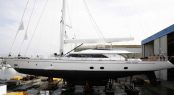 Sailing yacht Fivea by Perini Navi before her launch