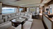 Main Saloon of the Superyacht Lady Jane by Sanlorenzo