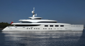 SuperYacht AMNESIA IV yet to be launched by the Italian Yacht Builder Benetti
