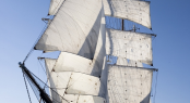 Signora Del Vento and her magnificent 3000 sq m of sails