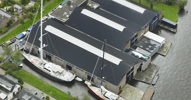 The Van Dam Nordia shipyard
