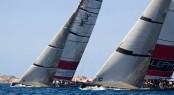 Louis Vuitton Trophy Race Day 12. All4ONE (GER) vs ALEPH Sailing Team. Photo Credit Bob Grieser (5)