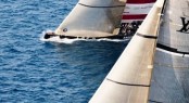 Louis Vuitton Trophy, Race Day 13. Mascalzone Latino Audi Team (ITA) vs Synergy (RUS) Photo Credit Paul Todd.