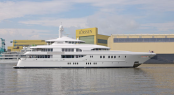 The new L&Atilde;&frac14;rssen superyacht Solemates II yacht