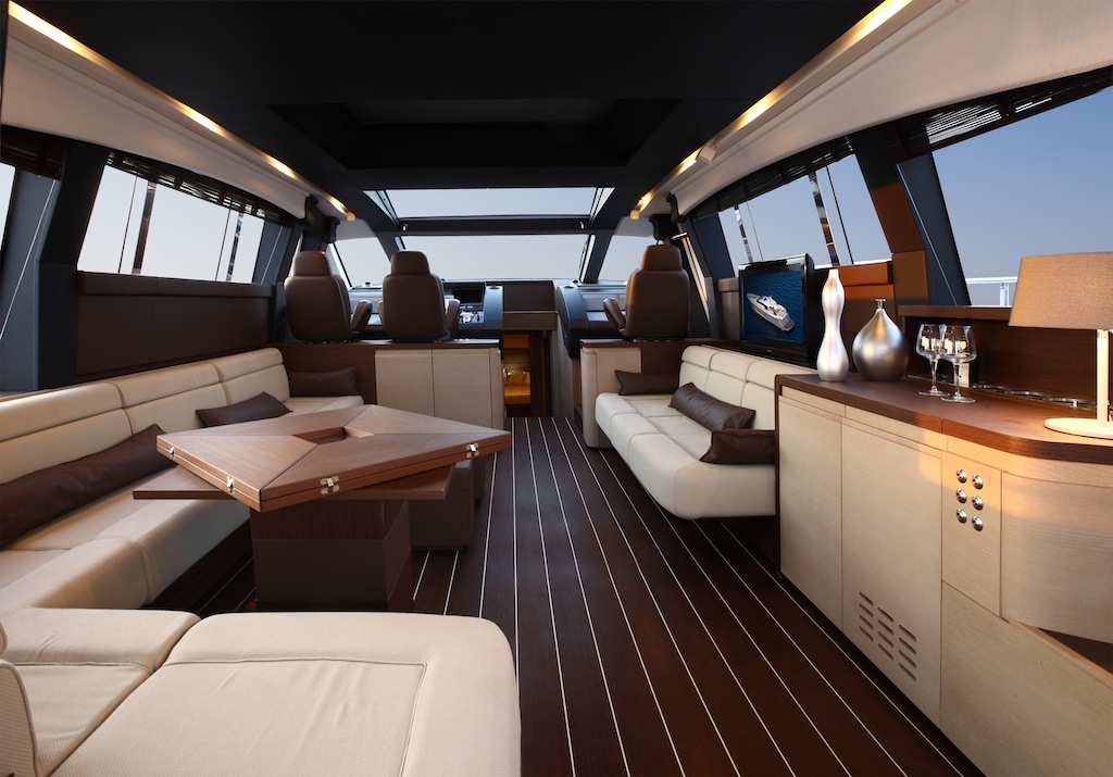 Interior of the Motor Yacht Aicon 82 — Yacht Charter ...
