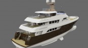 The New 39m Expedition Motor Yacht in construction at Alloy Yachts