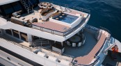 Close Up at the Megayacht Red Square - MegaYacht Red Square due to be launched early 2011 - Image courtesy of Dunya Yachts Close Up at the Megayacht Red Square - MegaYacht Red Square due to be launched early 2011 - Image courtesy of Dunya Yachts