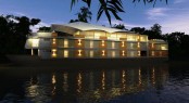 Motor Vessel ARIA in the Amazon at night