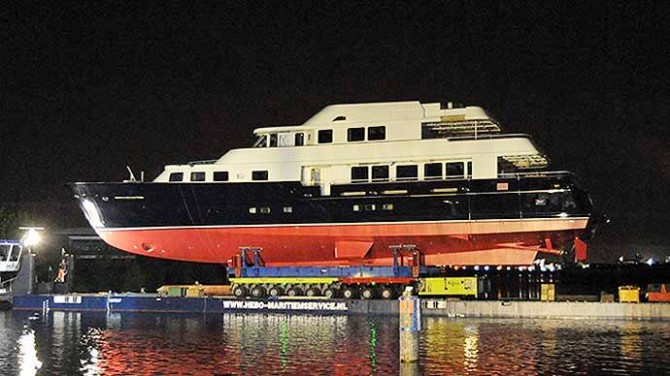 Motor Yacht Calliope at her launch in 2010