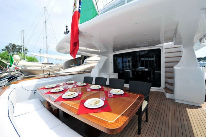 Motor yacht MARNAYA - Aft Deck Motor yacht MARNAYA - Aft Deck