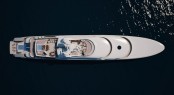 Mega Yacht Red Square from Above - Image courtesy of Dunya Yachts Mega Yacht Red Square from Above - Image courtesy of Dunya Yachts