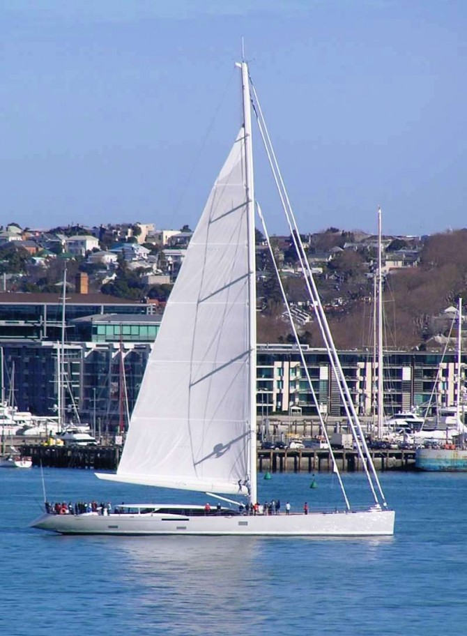 Sailing Yacht Zefira after her launched by Fitzroy Yachts in New Zealand in June 2010 - Photo by Nigel Price
