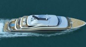 The wonderfull Luiz De Basto designed yacht Orchid from above