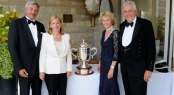 Zbynek and Susanne Zak - The Westward Cup 2010 - and Linda and Michael Campbell Westward Cup Regatta Prizegiving photo credit RYS. Zbynek and Susanne Zak - The Westward Cup 2010 - and Linda and Michael Campbell Westward Cup Regatta Prizegiving photo credit RYS.