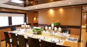 Motor yacht PRIMADONNA Dining area - Photo Credit IAG Yachts