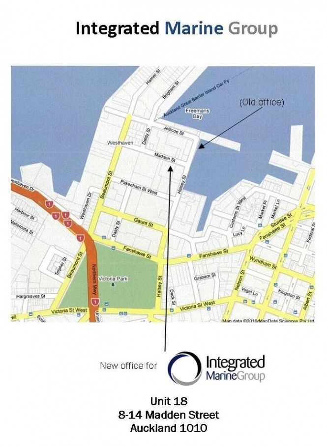 Location map of Integrated Marine Group