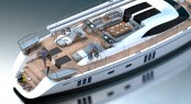 Superyacht Oyster 855 Aft Deck - Photo Credit Oyster Marine