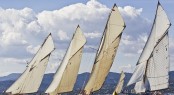 Grand Epoque fleet at the Start line - Photo Credit Rolex  Carlo Borlenghi