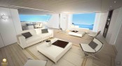 Main Deck Salon on the Sunrise 47 m Super Yacht
