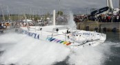 New 60 foot Imoca 60 Sailing yacht FONCIA at her launch - Photo Credit Yvan Zedda Team FONCIA