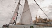 Sailing yacht ICAP LEOPARD, taking line honours 2009 Rolex Middle Sea Race - Photo Credit Rolex  Alan Carville
