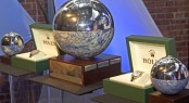 Trophy and Rolex timepieces from the 2007 ISAF Rolex World Sailor of the Year Awards - Image credit to Carlo Borlenghi - Rolex