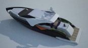 Carlo Cafiero 29.07m Yacht Design - View from above Carlo Cafiero 29.07m Yacht Design - View from above