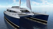 Exterior of the 30m Super Catamaran Quintessential 5 (AKA Q5) by Yachting Developments