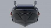 Front view of the aggressive looking 29.07 m Carlo Cafiero Yacht Design Front view of the aggressive looking 29.07 m Carlo Cafiero Yacht Design