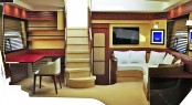 Magellano 50 Lower Deck Interior - Credit Azimut Yachts