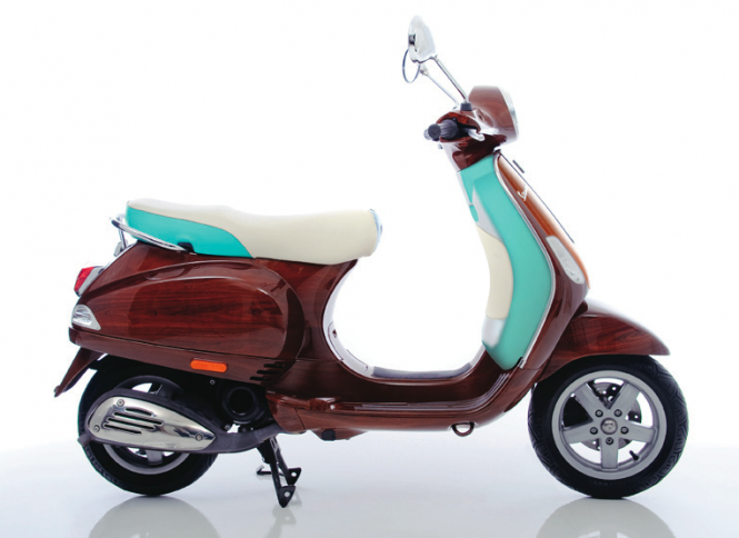 The Limited Edition Tribute Vespa is a unique addition to any Superyacht 