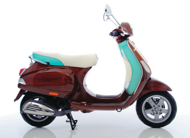 The Limited Edition Tribute Vespa is a unique addition to any Superyacht