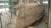 The first of the Selene 92 “Ocean Explorer “Series is now under construction and work is well underway on her hull plug and tooling.