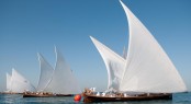 Louis Vuitton Dhow racing with all the skippers in crew. © Paul Todd outsideimages.com Louis Vuitton Trophy