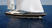 Perini Navi Sailing Yacht Riela Underway