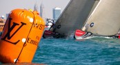 Race day 4 Mascalzone Latino Audi Team vs Artemis Racing - © Bob Grieserousideimages.comLouis Vuitton Trophy