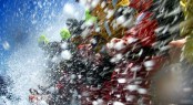 Crew on Lahana cop spray during Rolex Sydney Hobart 2009 - Credit Dallas Kilponen, Courtesy of Fairfax Media