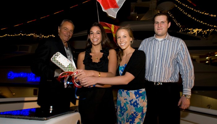 John Rosatti christens motor yacht Remember When by Christensen