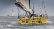 American Brad Van Liew gets underway, onboard his sailing yacht Le Pengouin, for the second leg of the Velux 5 Oceans. Photo Credit Ainhoa Sanchez w-w-i.com' Velux 5 Oceans ©