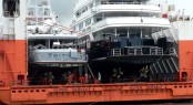 Superyacht Triton & Ulysses on Dockwise Ship
