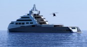 110m Explorer Motor Yacht Concept by J Kinder Yacht Design- Rendering Angular View 110m Explorer Motor Yacht Concept by J Kinder Yacht Design- Rendering Angular View