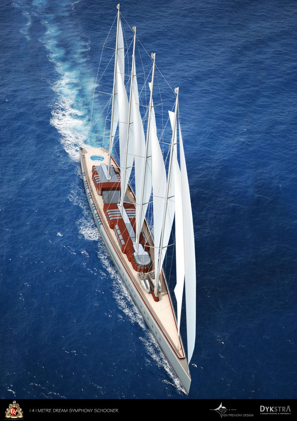 The Largest Sailing Yacht in the World 141 m Superyacht Dream