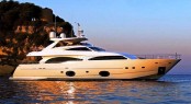 Ferretti Custom Line 97 motor yacht Casta Diva preparing to launch