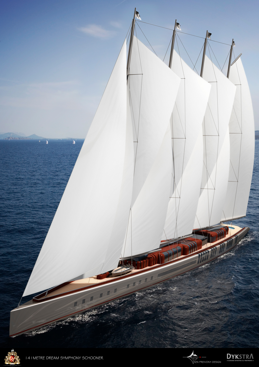 The Largest Sailing Yacht in the World 141 m Superyacht Dream